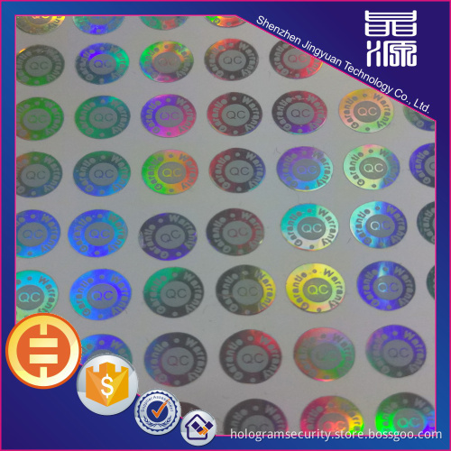 Competitive Security Label 3D Hologram Sticker